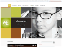 Tablet Screenshot of elementaleyecare.com